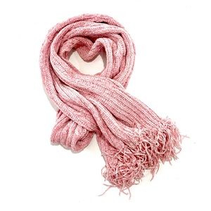 Fownes Women’s Scarf Pink With Fringes